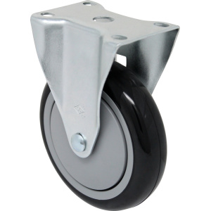 4" x 1-1/4" Rigid, (PP) Poly-Pro Wheel, Precision Ball Bearing